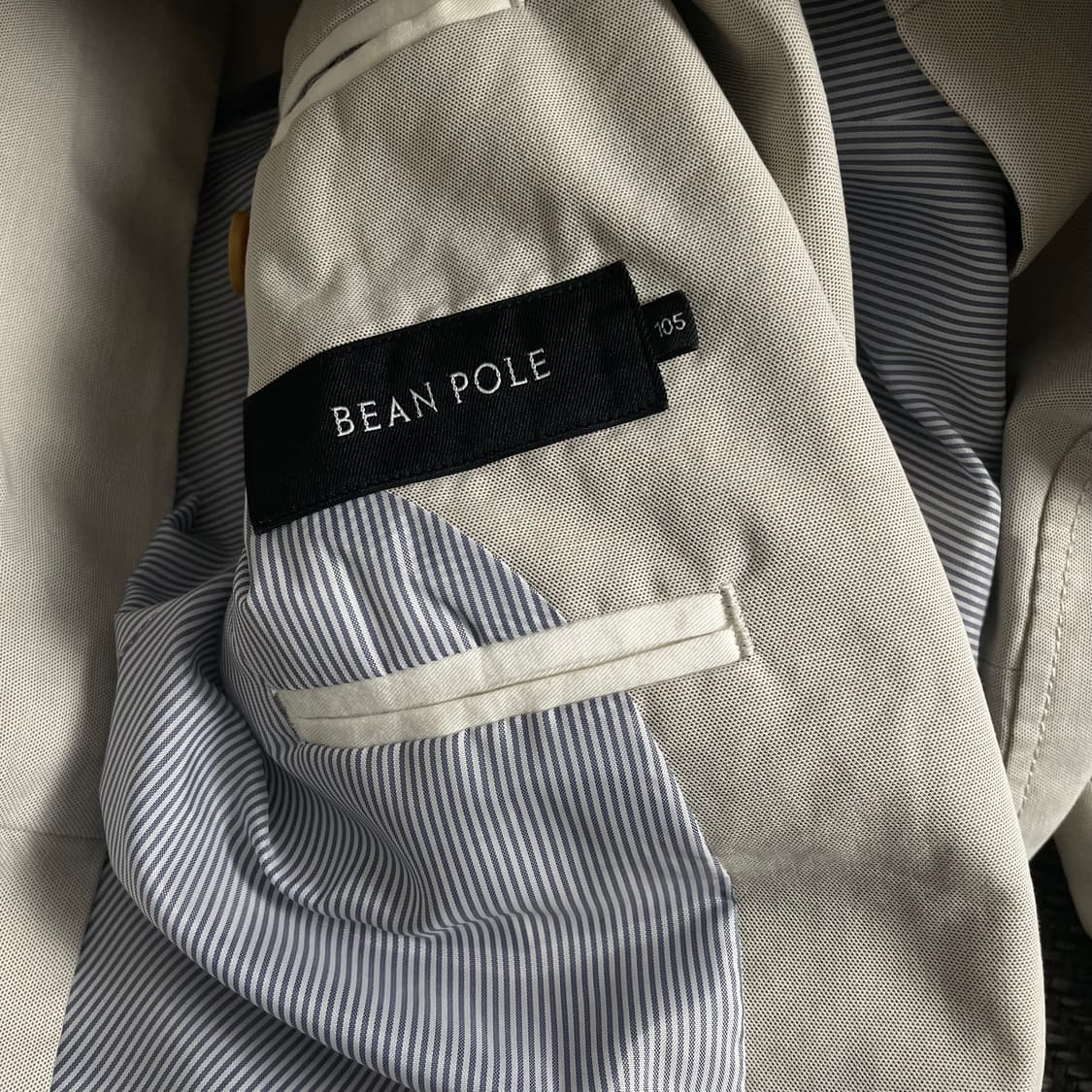 빈폴 아메카지 투 버튼 베이지 코튼 블레이저y 3912 상품이미지8