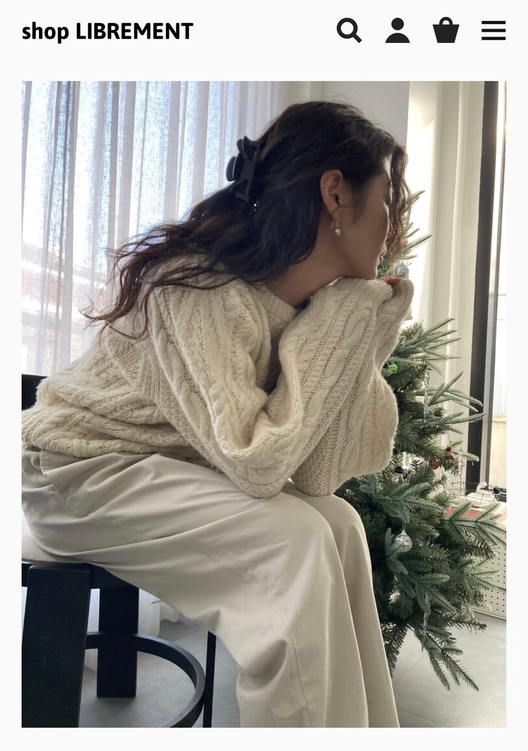 librement 아이보리 울니트 상품이미지1