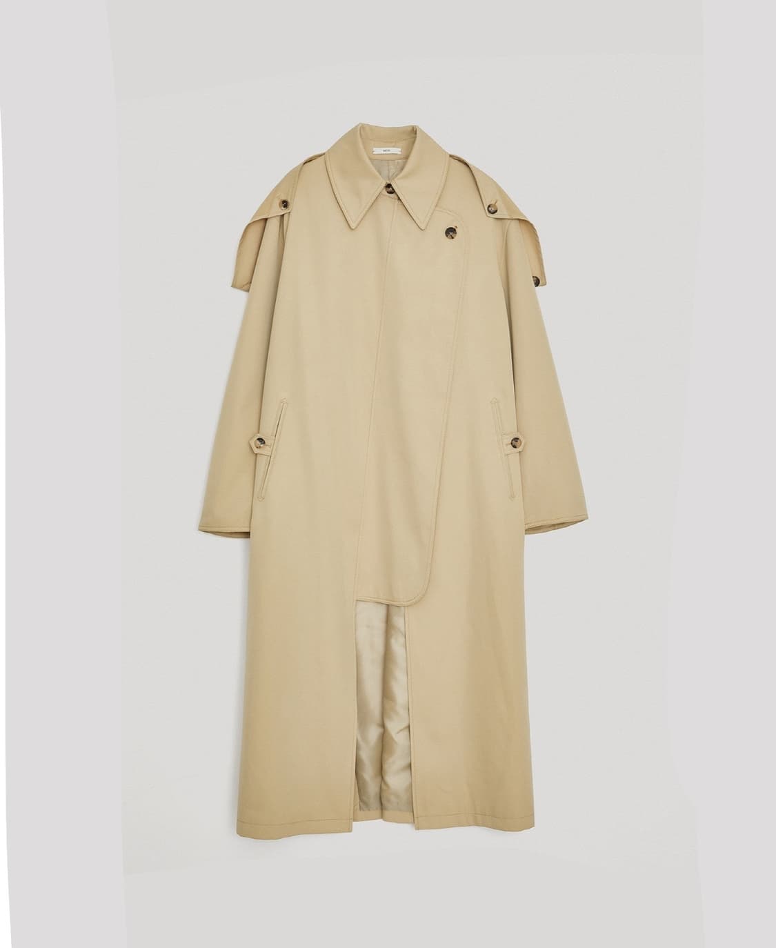 렉토(RECTO) wide hooded trench coat 상품이미지2