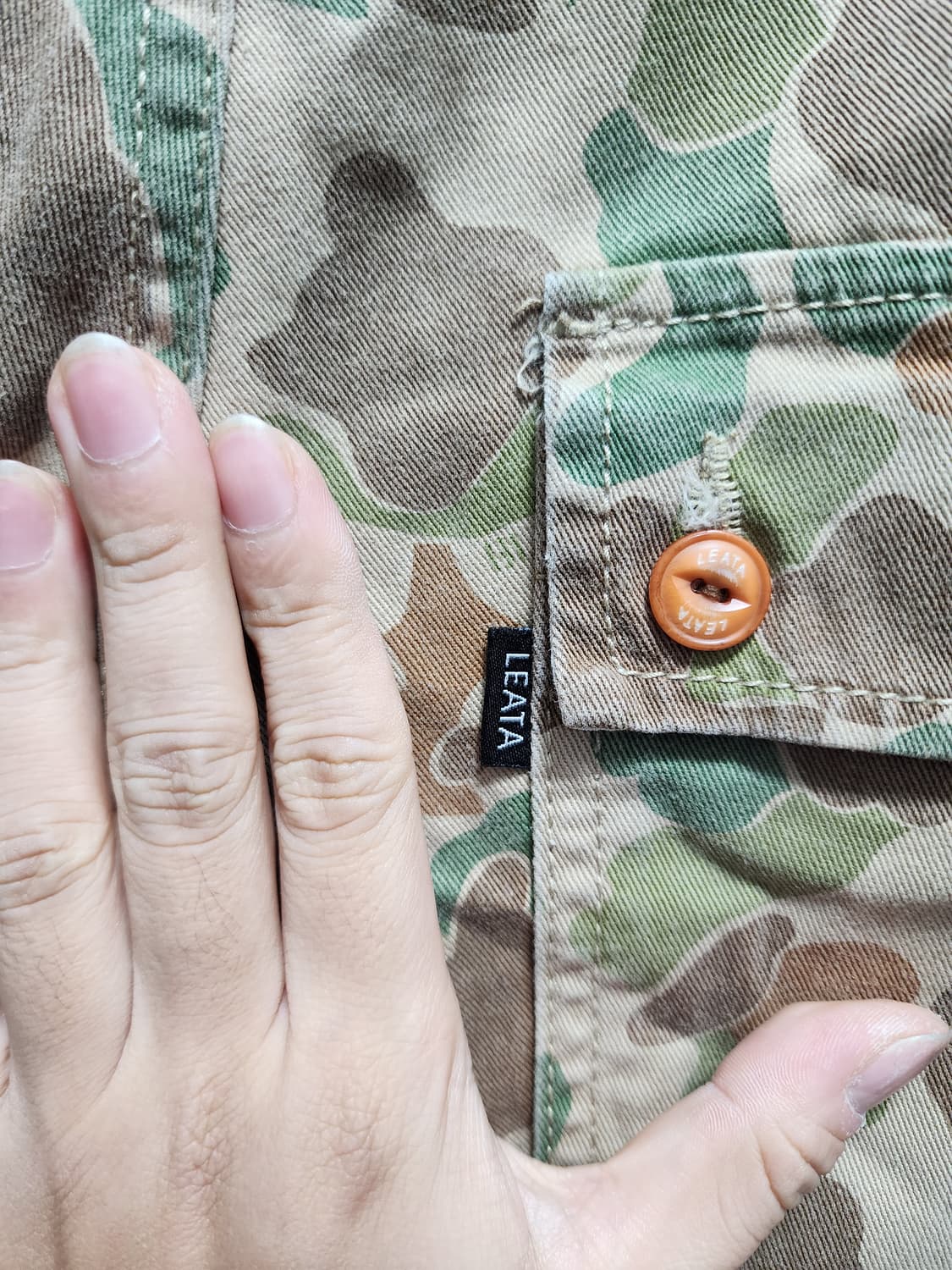 LEATA 리타 카모플라쥬 카고 바지 상품이미지4