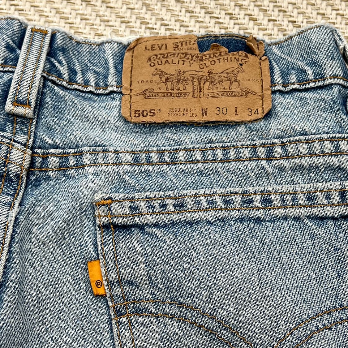 Usa리바이스 505 오렌지탭 팬츠 r2416 상품이미지6