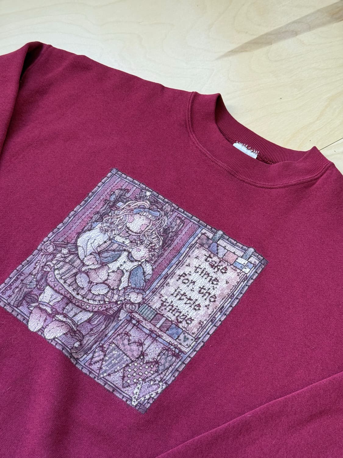 Vintage Burgundy Sweat shirt 상품이미지2