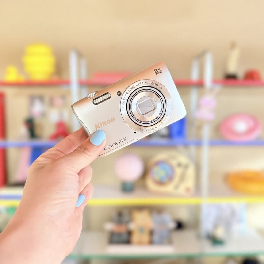 ✨에스파·라이즈픽/미품✨ 니콘 쿨픽스 s3700 실버 빈티지디카 상품이미지3