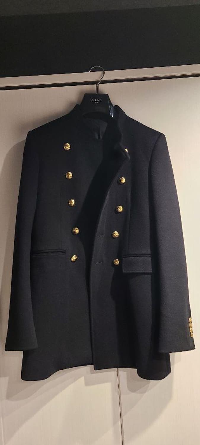 [티모시 샬라메님 착용] 셀린느 23fw 버진 울 오피서 밀리터리 코트 상품이미지5