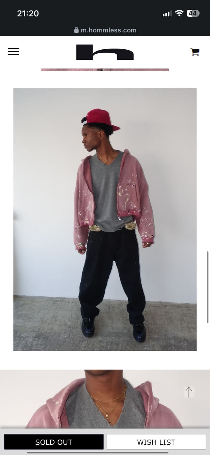 홈리스 후디 VTG ZIP HOODIE 팝니다 상품이미지4