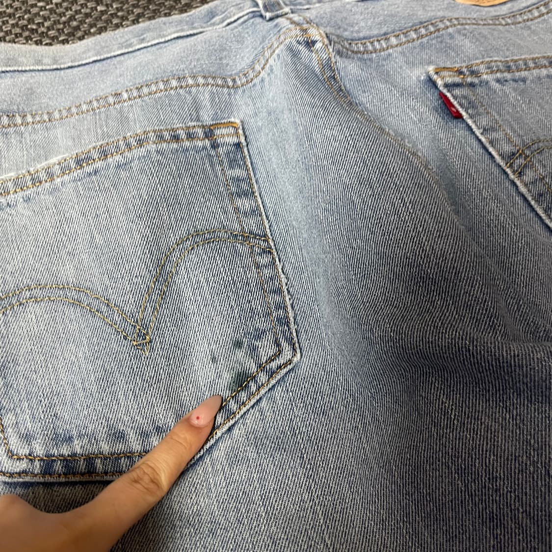 (36) 리바이스 550 36X32 연청 데님 팬츠 릴렉스드핏 상품이미지5