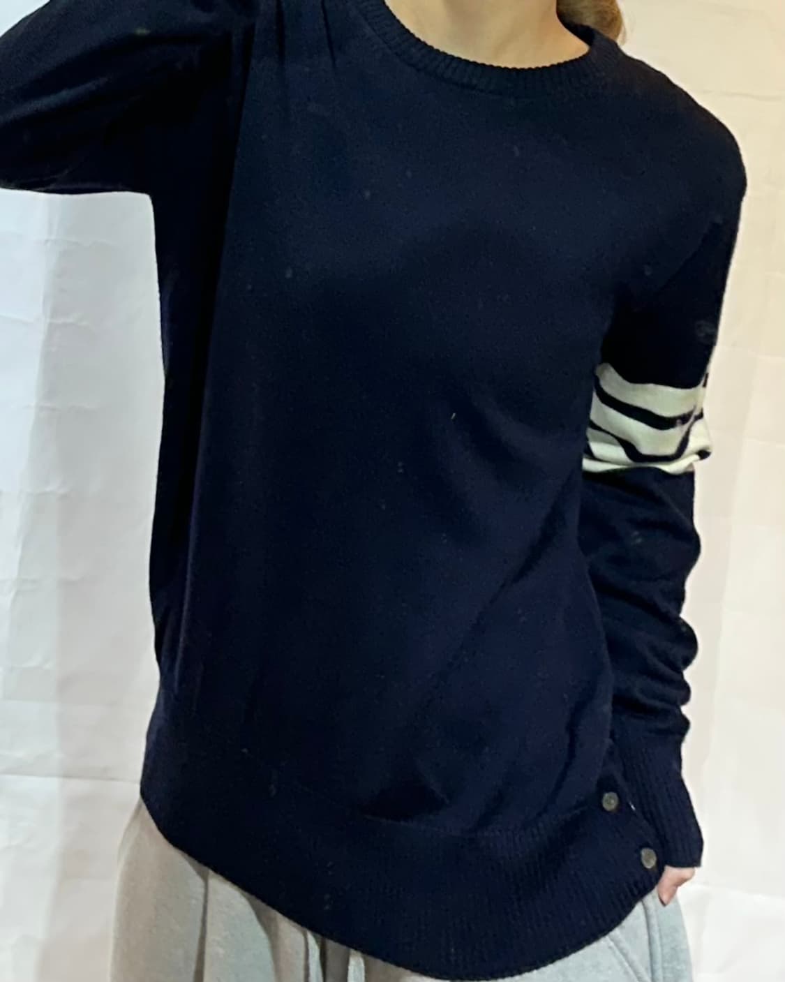 톰브라운 네이비 울 니트 상품이미지1