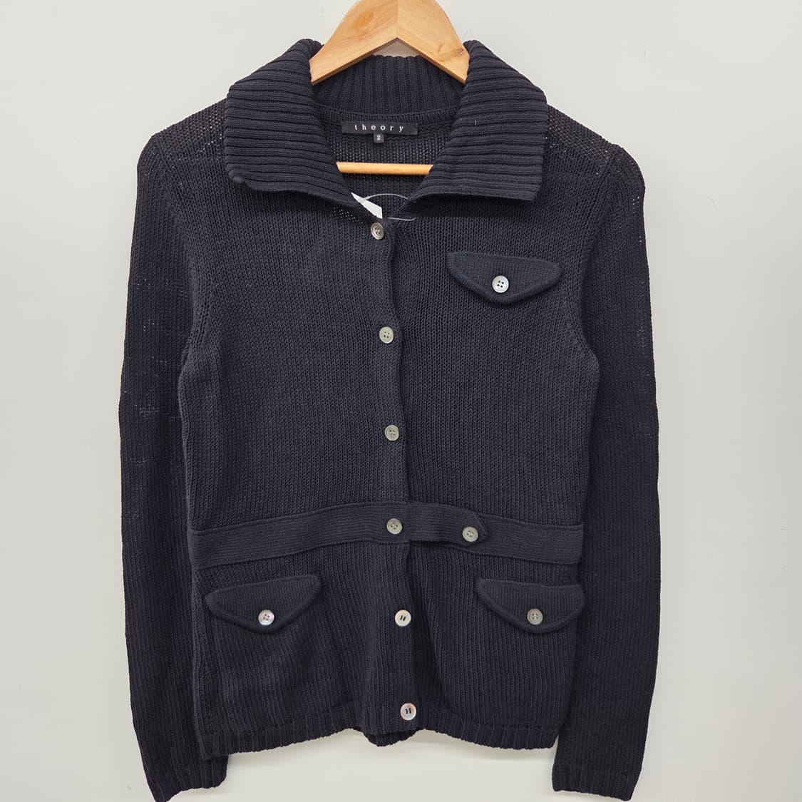 Theory 띠어리 블랙 니트 가디건 여m 상품이미지2