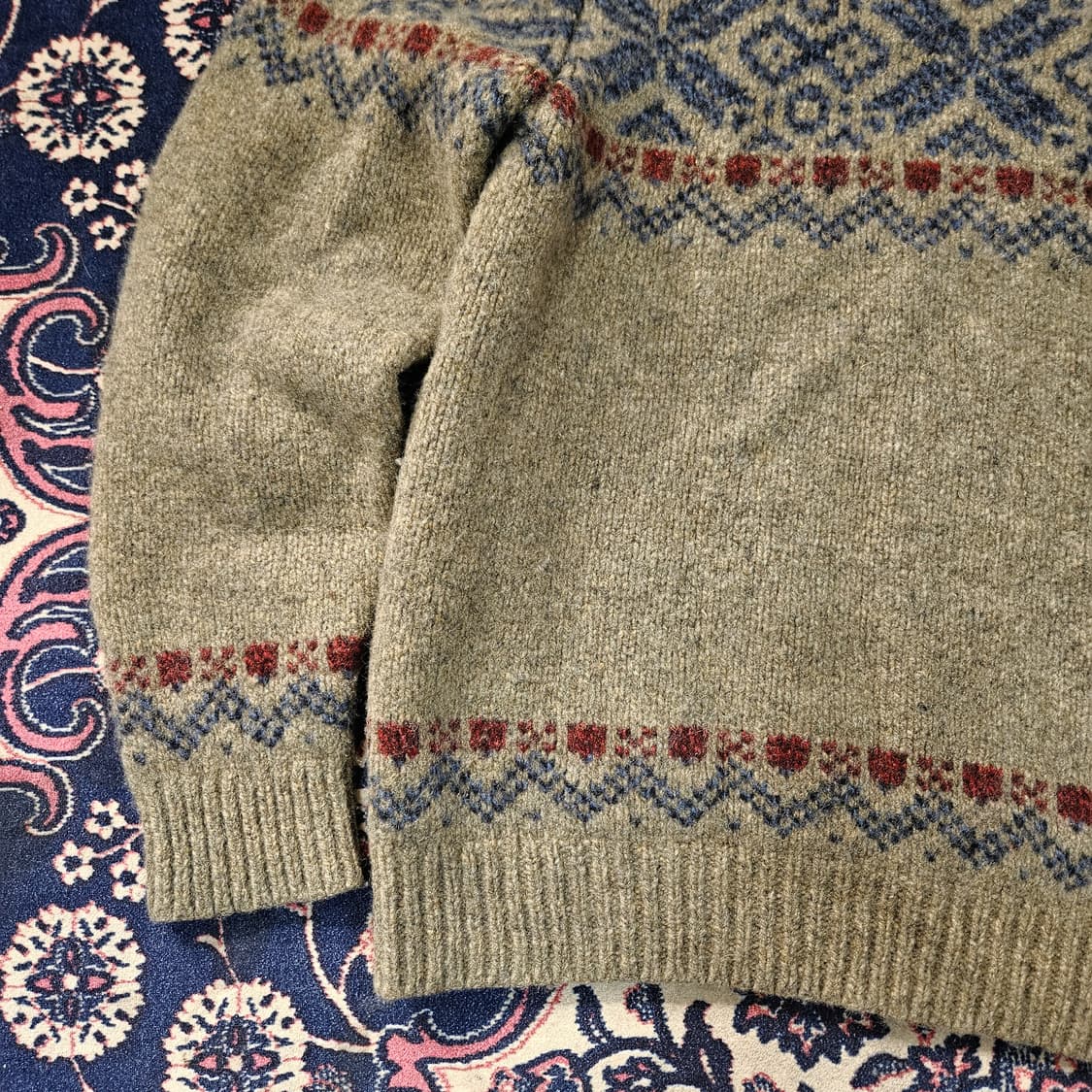 엘엘빈(LL.BEAN) 90's 빈티지 노르딕 램스울 니트 M size 상품이미지3