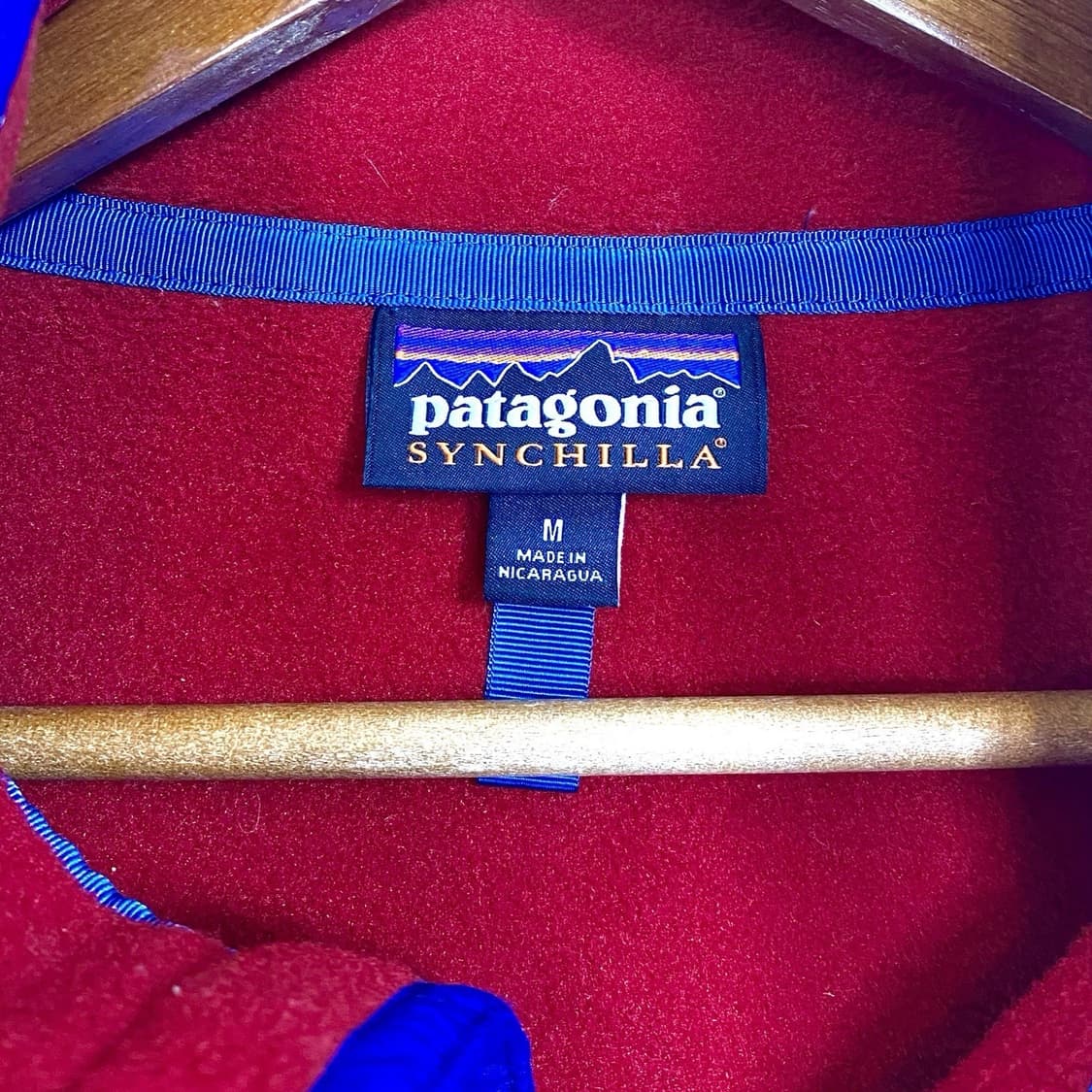 10s 파타고니아 신칠라 스냅-T 레드/블루 상품이미지3
