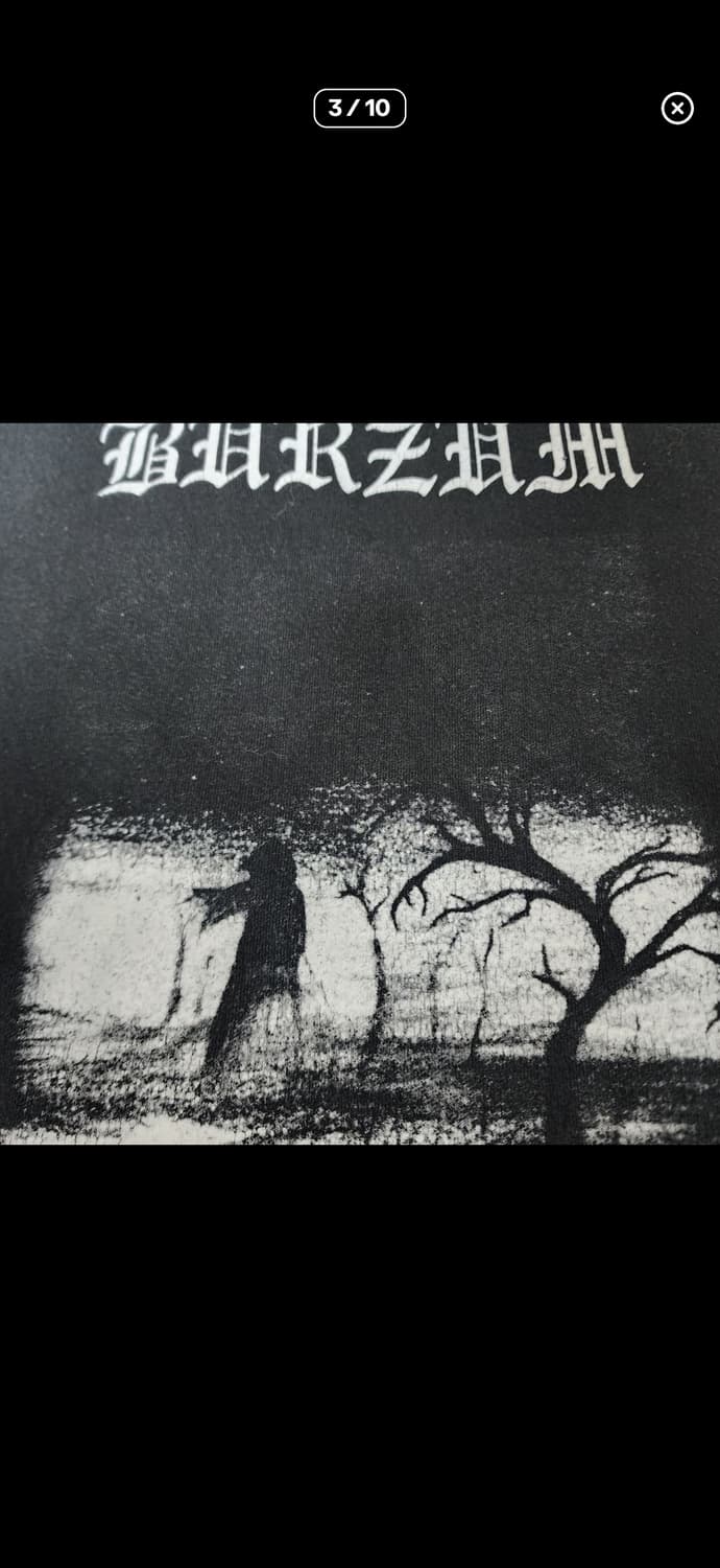 [XL] 10s 버줌 Burzum Aske 빈티지 밴드티 상품이미지3