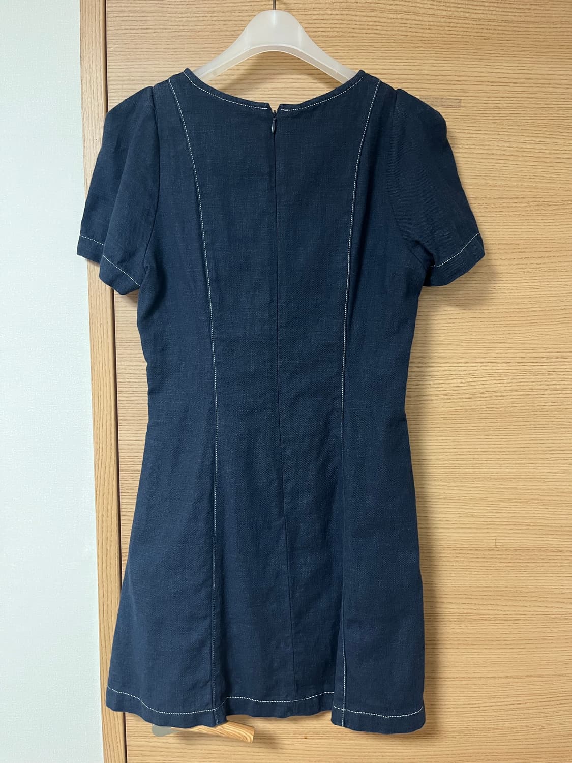어몽 네이비 반팔 원피스 상품이미지2
