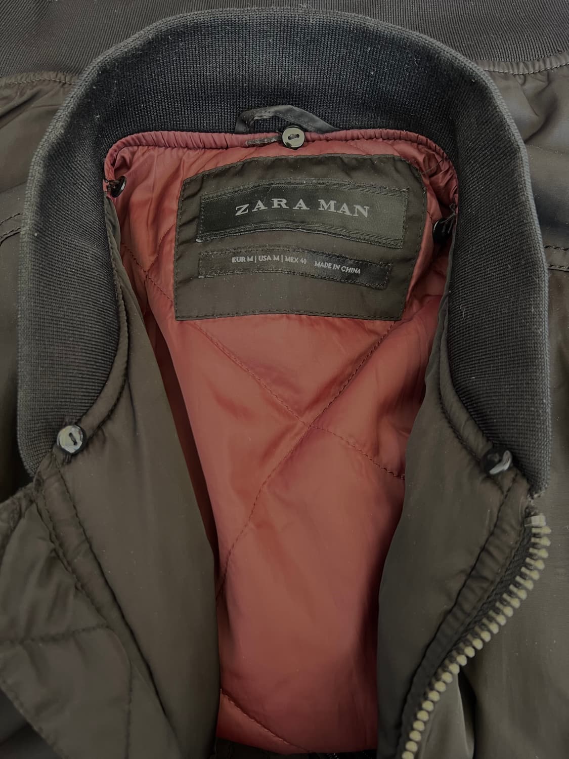 자라 남성 블랙 블루종점퍼 간절기패딩점퍼 상품이미지5