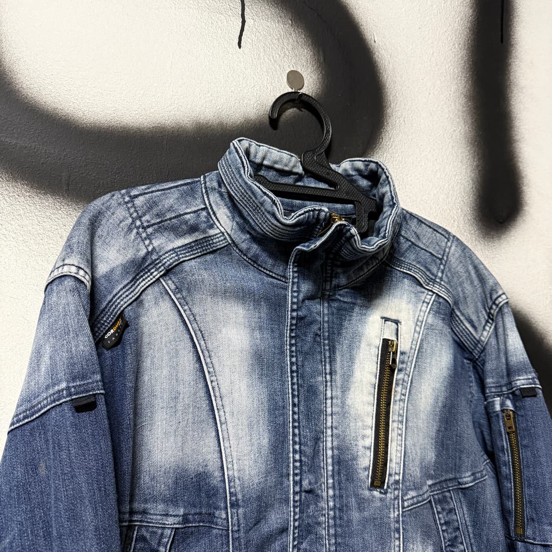 Cordura 코듀라 빅사이즈 데님 바이커 자켓 상품이미지3