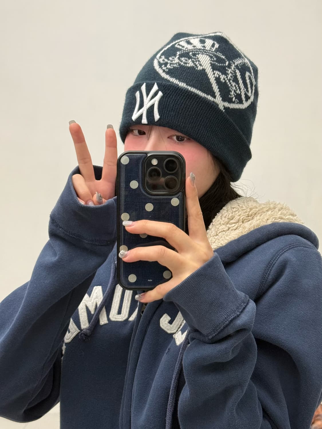 뉴에라 엠엘비 네이비 비니 상품이미지4