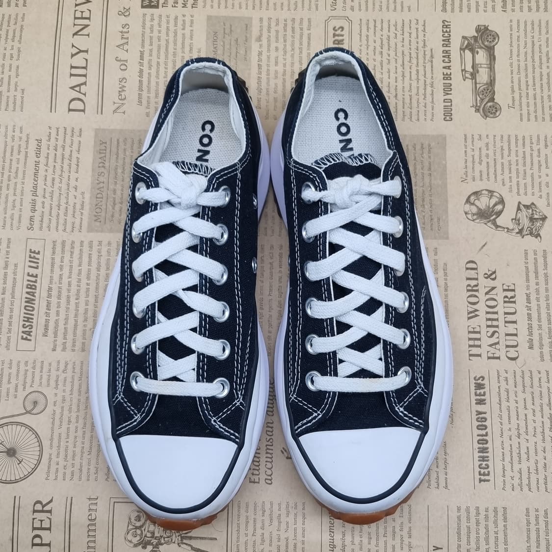 컨버스 런스타 하이크 블랙 로우운동화235 상품이미지2