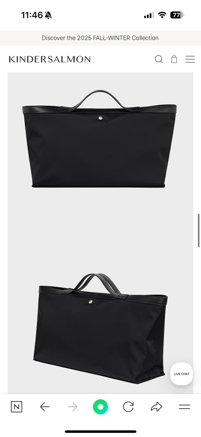 킨더살몬 포셀 나일론 토트백  상품이미지3