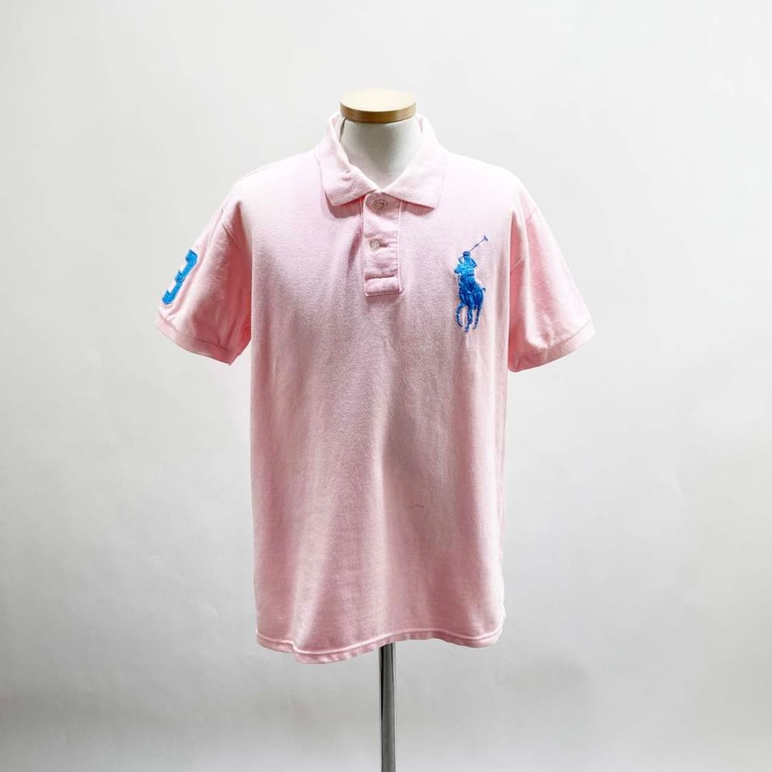 폴로랄프로렌 남성면반팔티 100 핑크 진스센스 상품이미지1