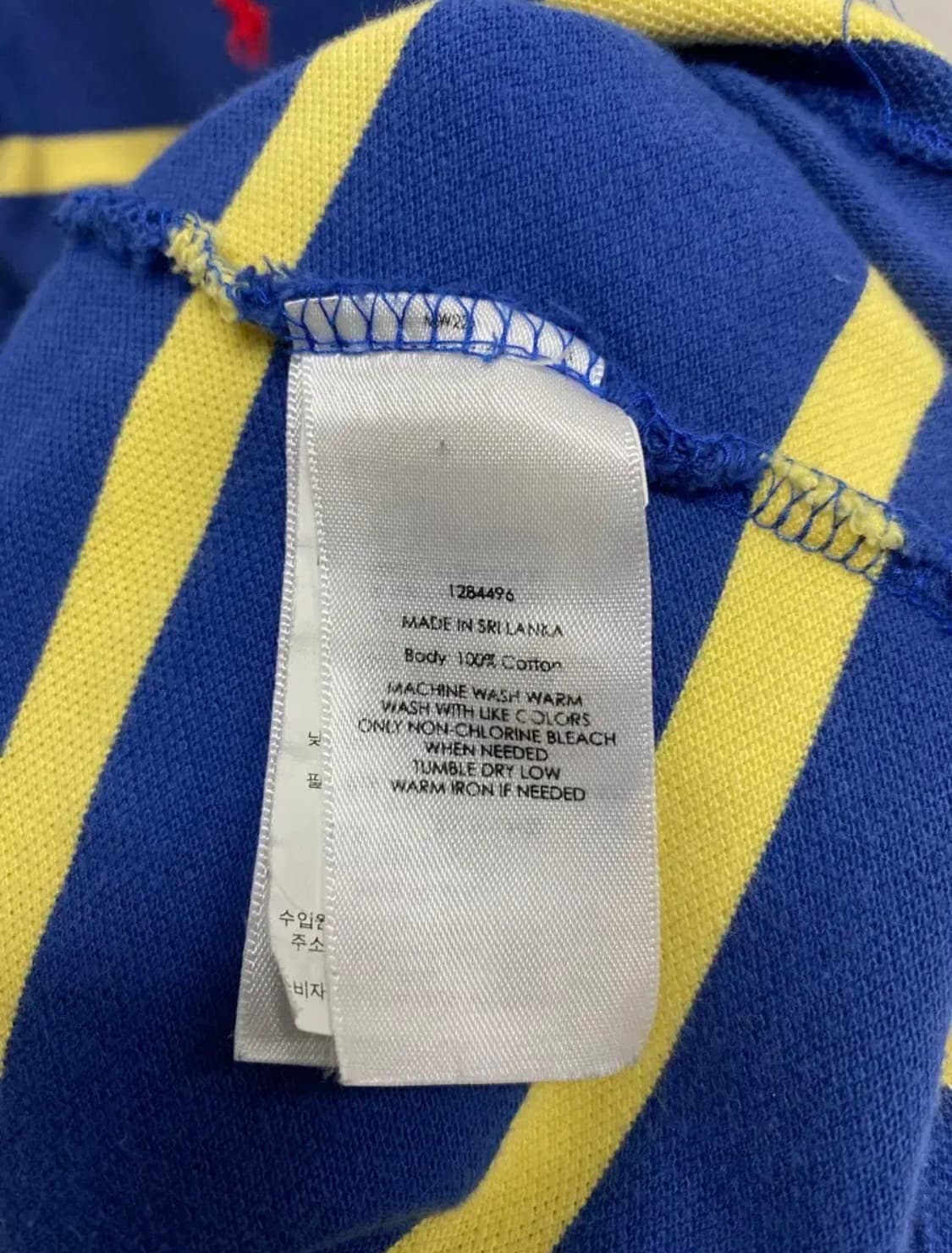 폴로 랄프로렌 스트라이프 피케 카라티 L 상품이미지6