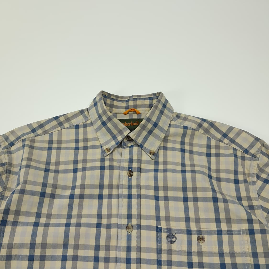 CL375 M 팀버랜드 00s 홍콩판 그래프 체크 베이지 셔츠 남방 상품이미지2