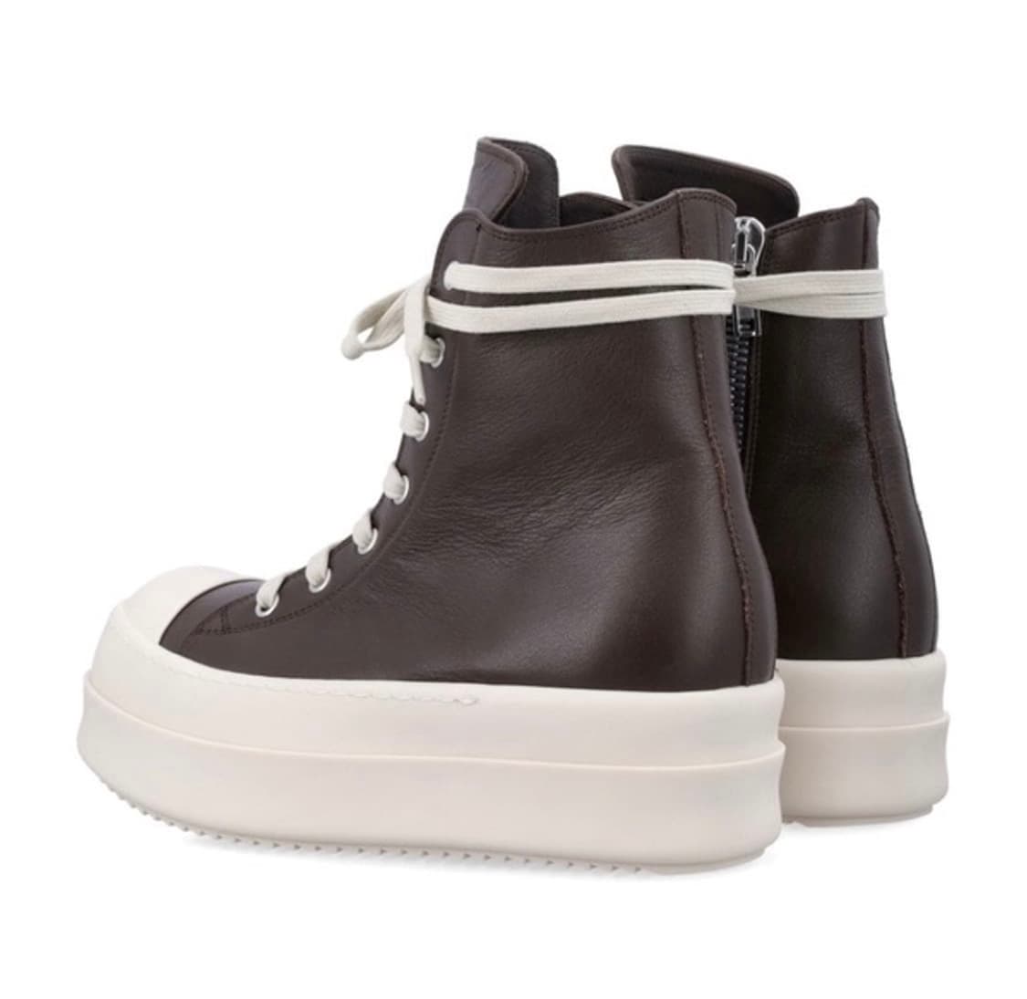 38,39/ 릭오웬스 메가범퍼 라몬즈 하이탑 브라운 밀크 26SS 상품이미지2