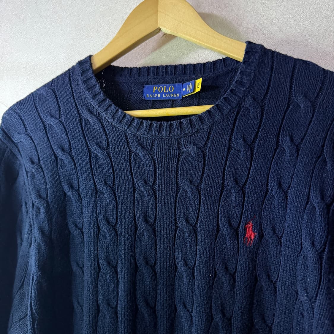 폴로 랄프로렌 라운드넥 코튼 니트 M (남성 100정도) 상품이미지6