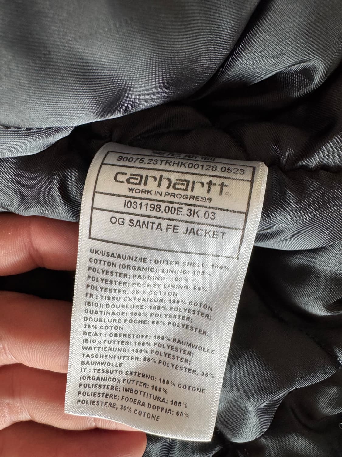 칼하트 WIP OG 산타페 자켓 블랙 L 상품이미지2