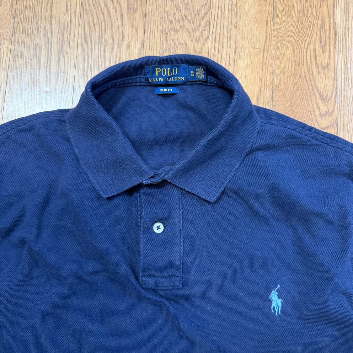 폴로 랄프로렌 네이비 카라 반팔 티셔츠 상품이미지2