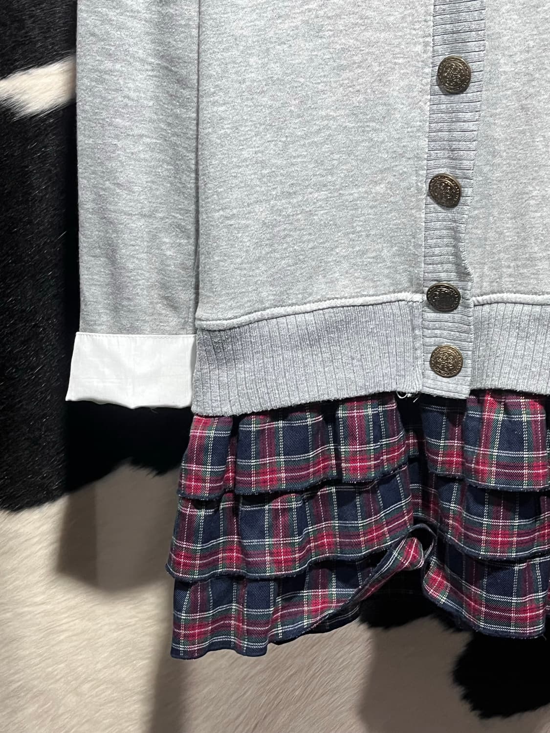 레이어드 셔츠 가디건 원피스 상품이미지3