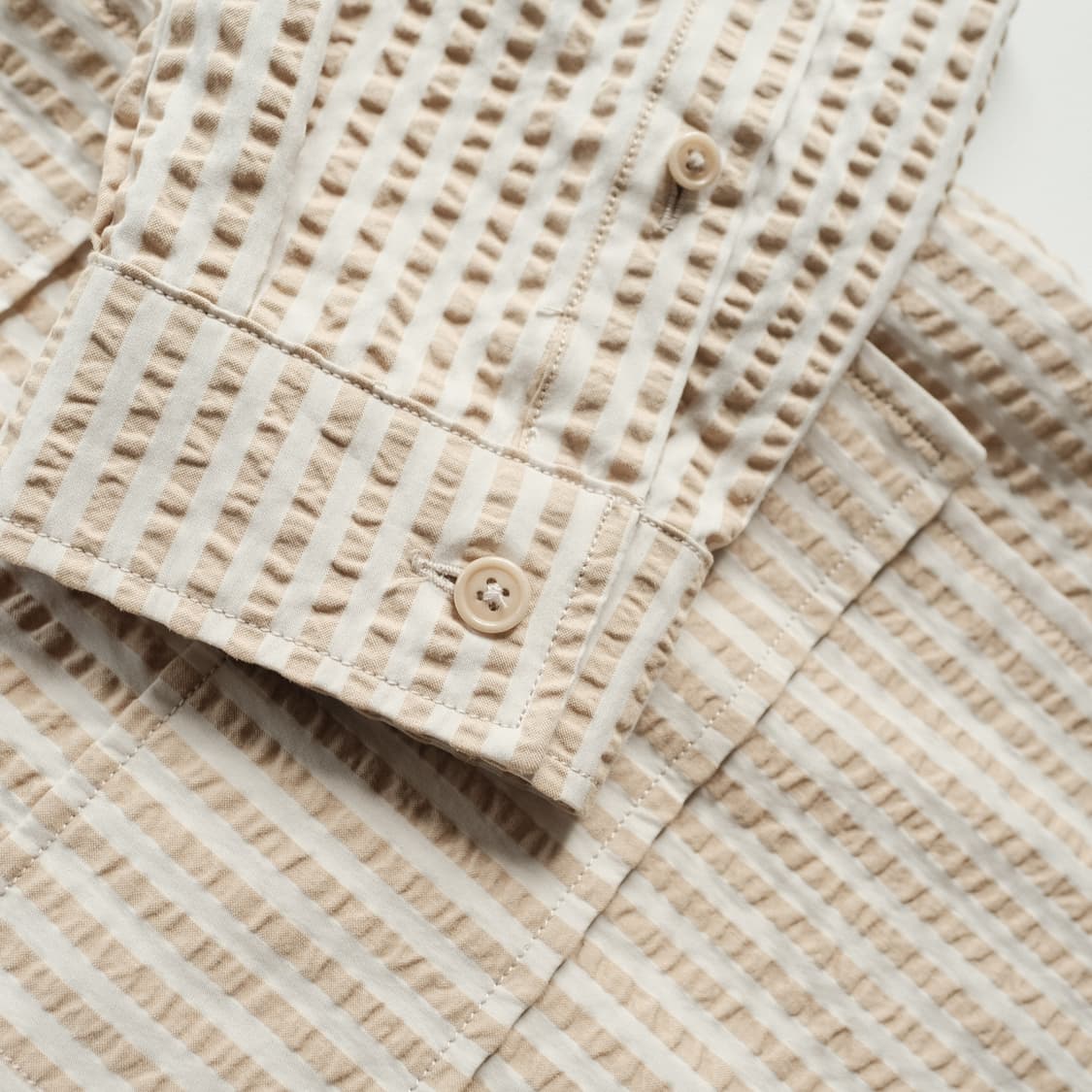 캡틴선샤인 25SS 실크 코튼 시어서커 사파리 셔츠 자켓 38사이즈 상품이미지6