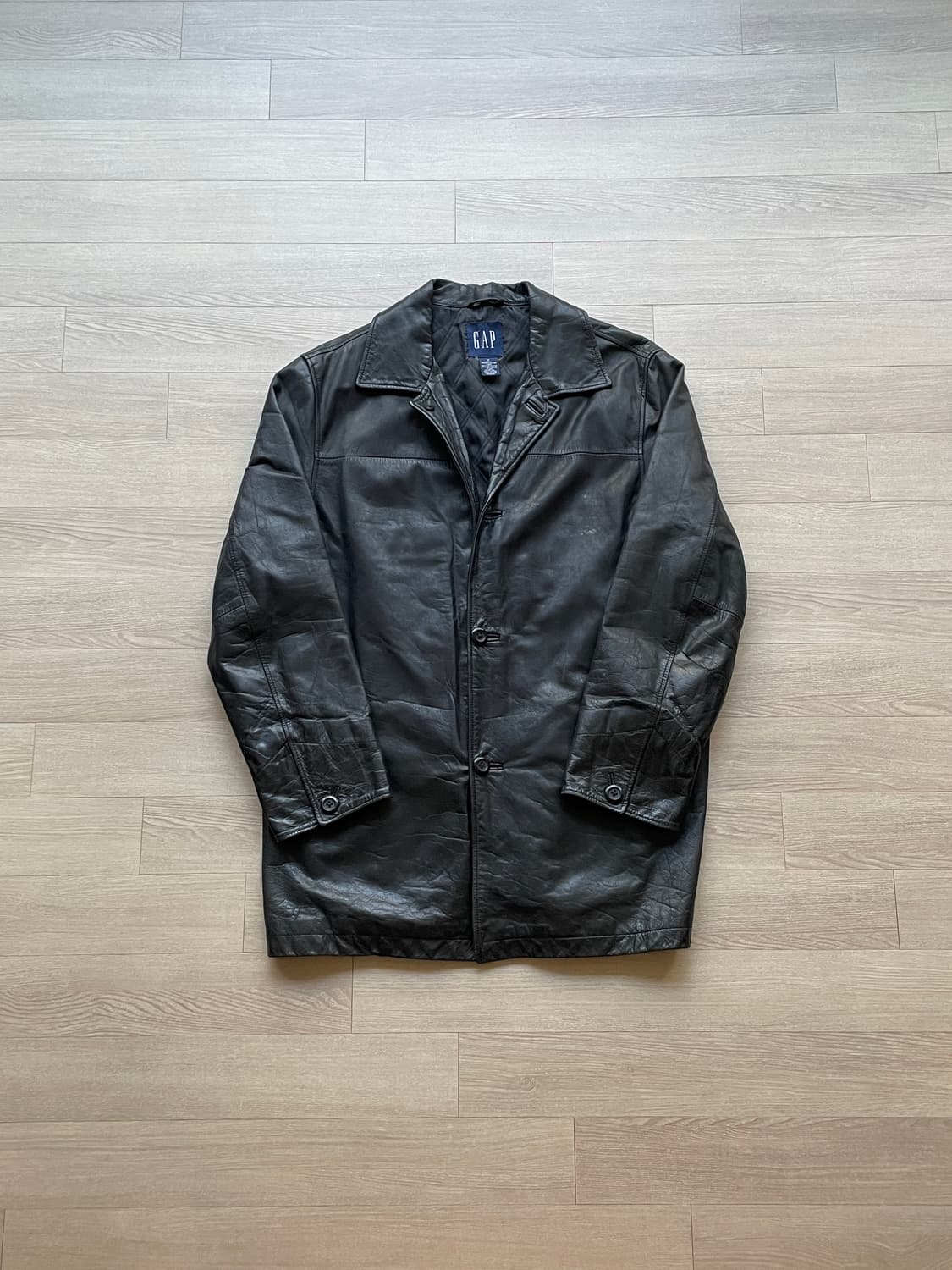 90s 올드갭 레더 카코트 gap carcoat 상품이미지1