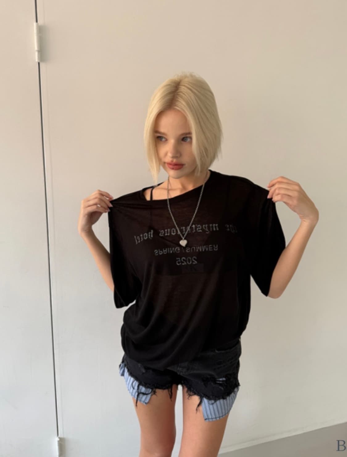 더미스테리어스호텔 시스루 박스 티 상품이미지3