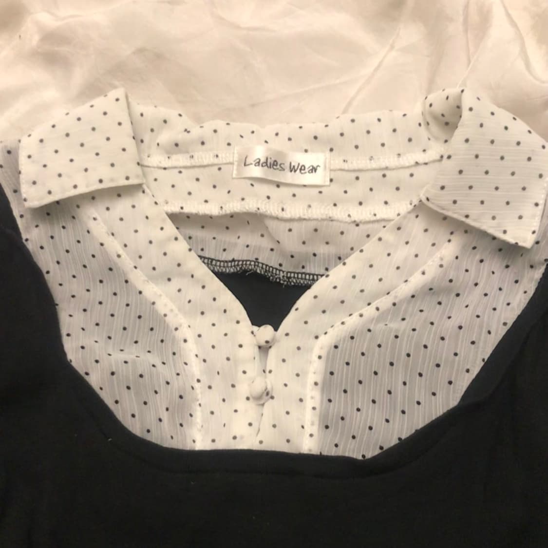 JPN Vintage 로걀 너드 도트 레이어드 티 상품이미지2