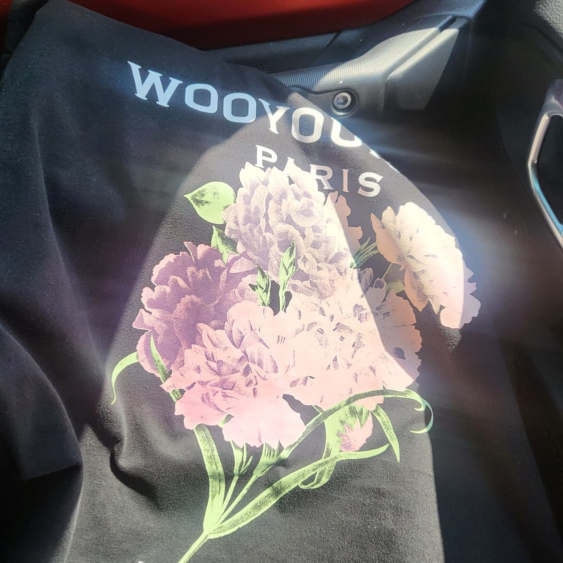 [발색] 48 / 21SS 우영미 플라워 백로고 반팔티  상품이미지7