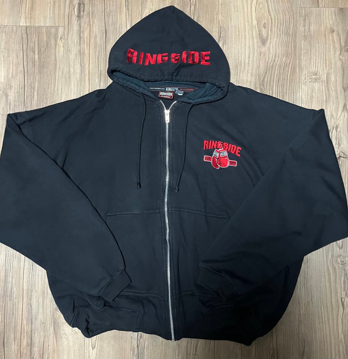 올드스쿨 럭비 블랙 후드티 상품이미지3