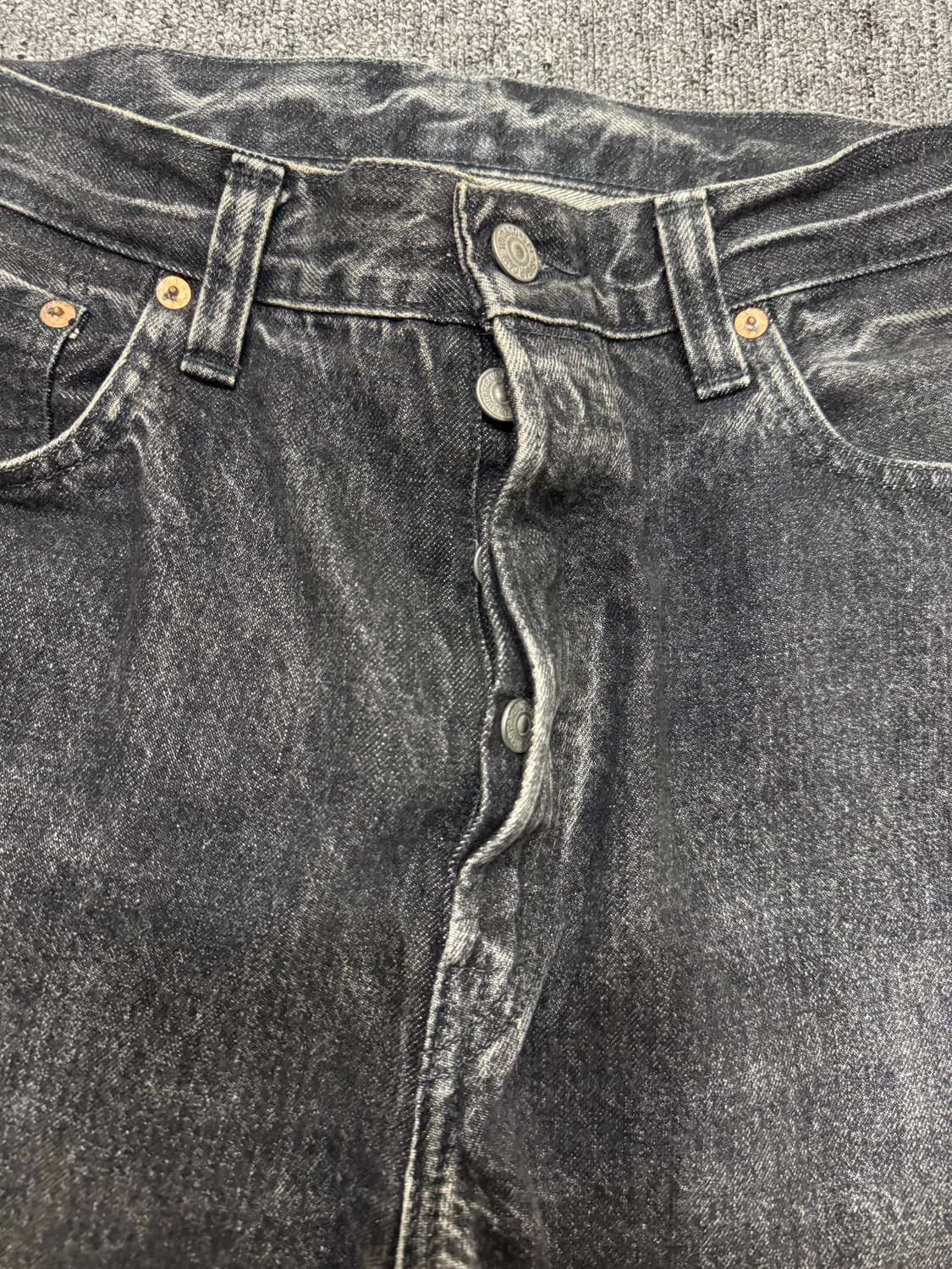 슈가케인 1947 블랙 하드워시 데님 33 상품이미지4