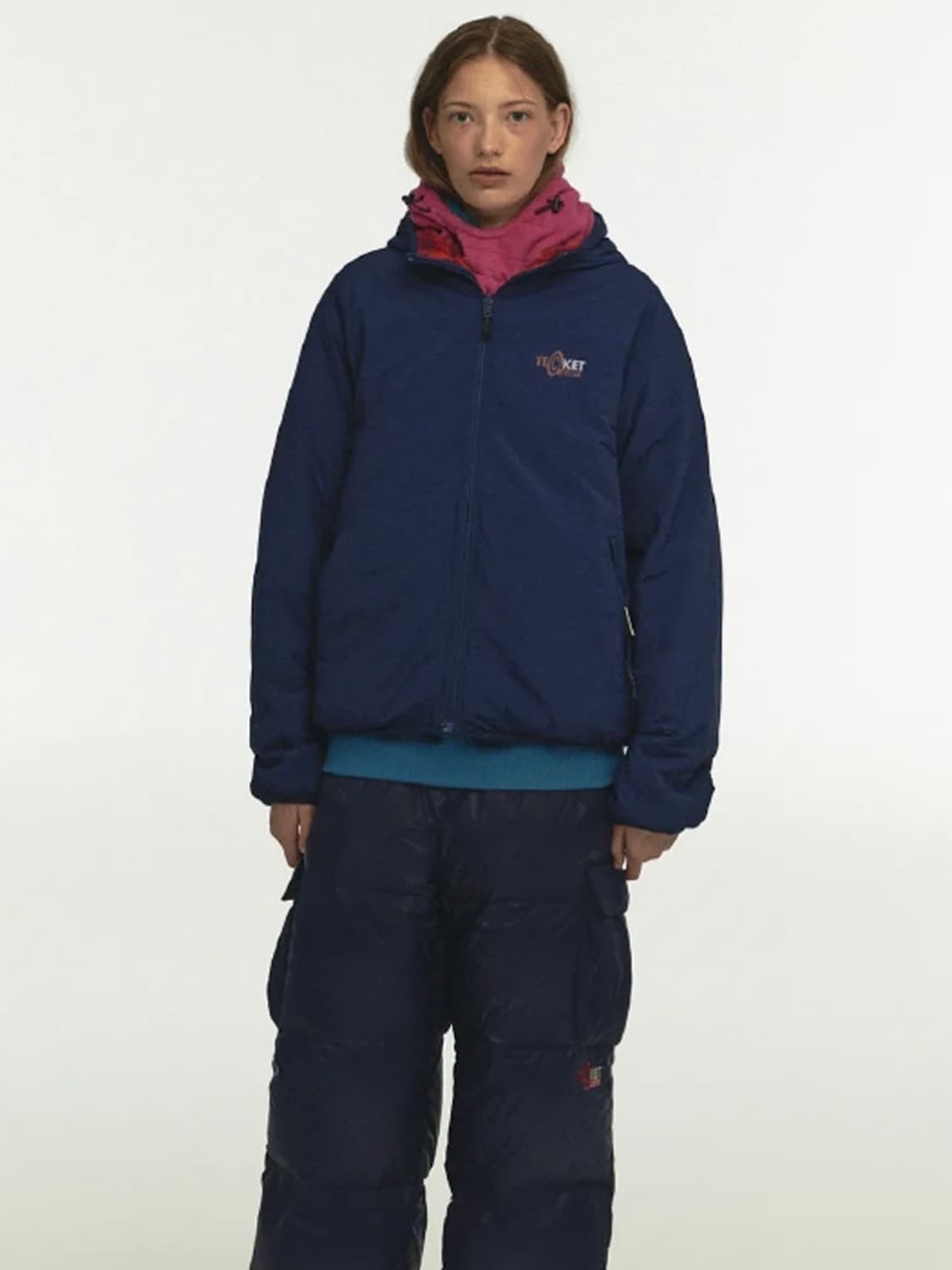 테켓 위켄드 리버시블 플리스 자켓 레드 (M) 상품이미지8