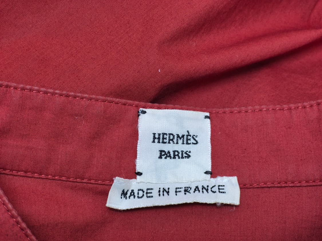 Hermes 에르메스 버건디 컬러 헬리넥 셔츠(38) 상품이미지7