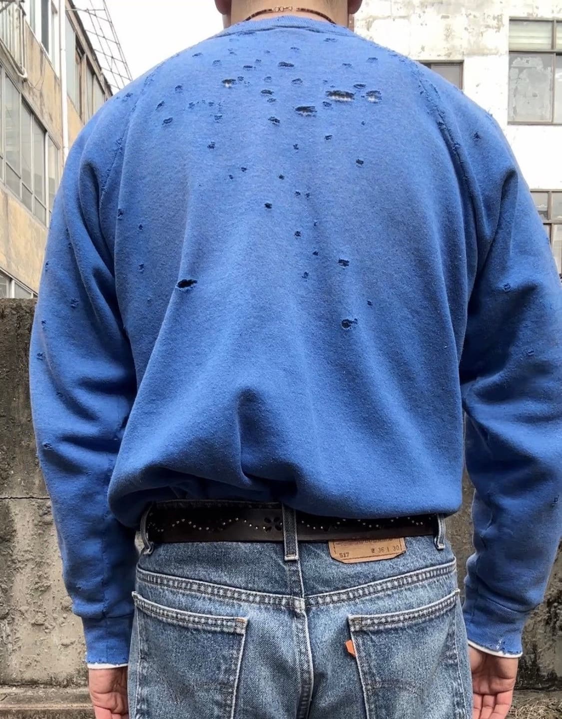 90s fruit of the loom 디스트레스드 빈티지 스웻 셔츠 상품이미지7