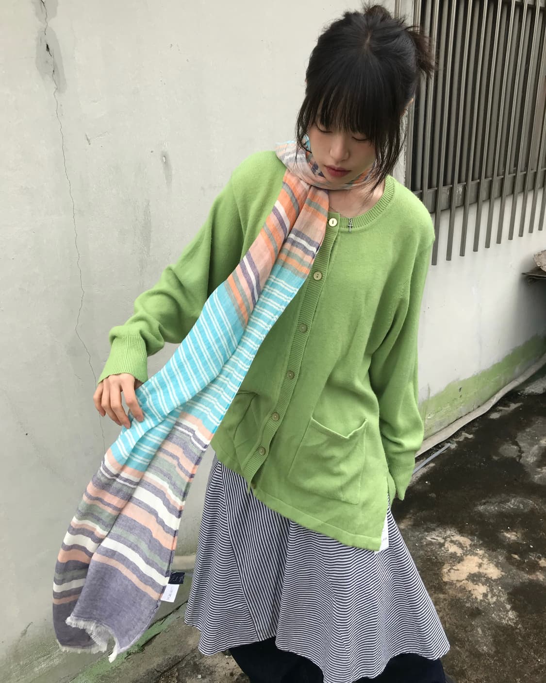 믹스 컬러 스카프 상품이미지1