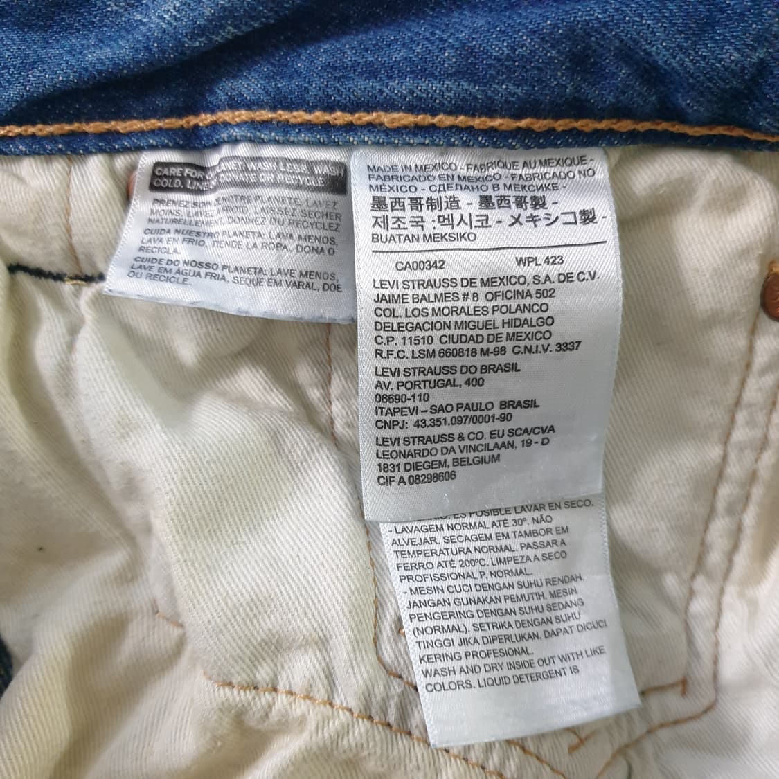 LEVI'S 501 데미지 워싱 데님 팬츠 상품이미지8