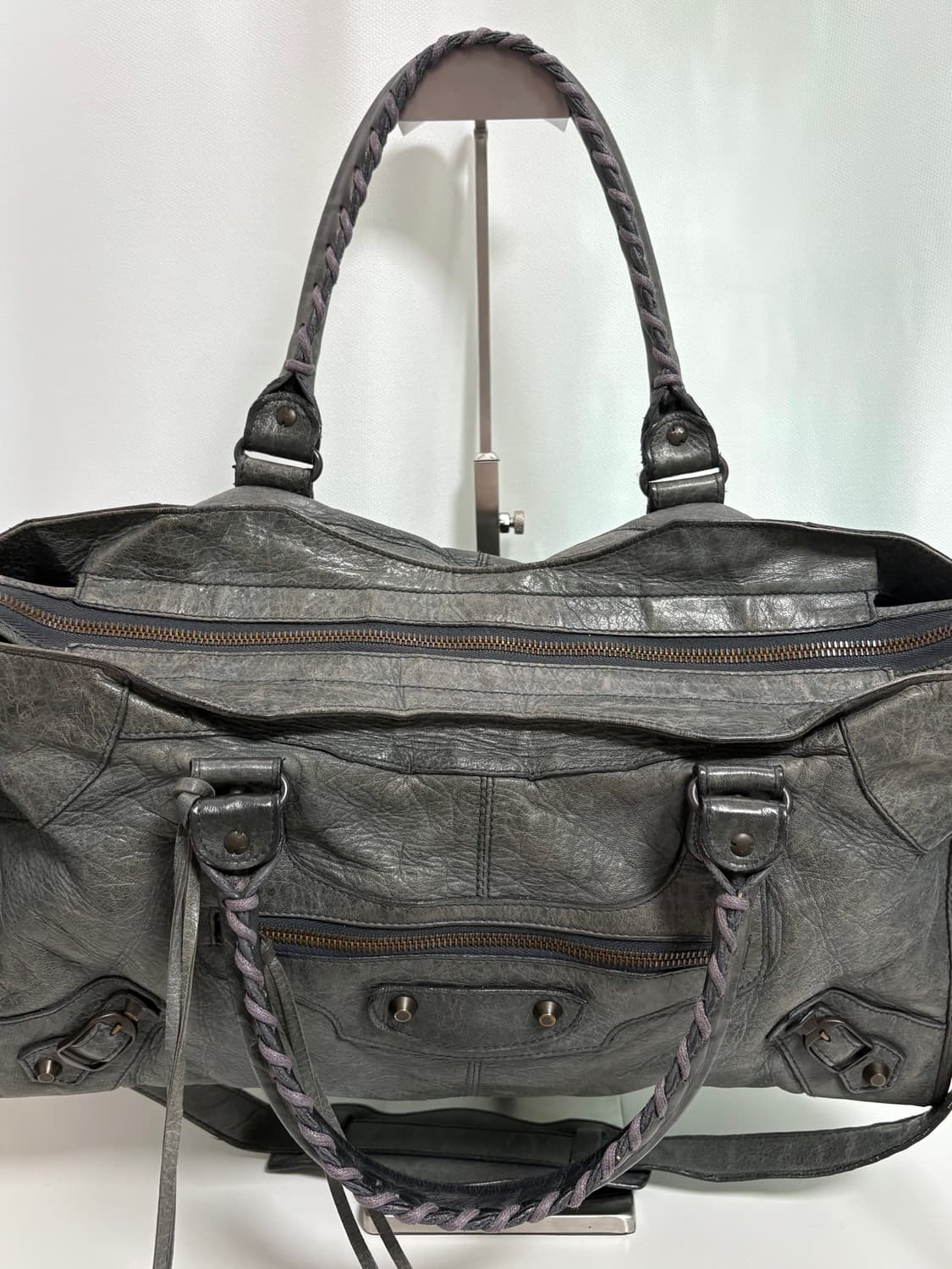 발렌시아가 파트타임 모터백 그레이 상품이미지9