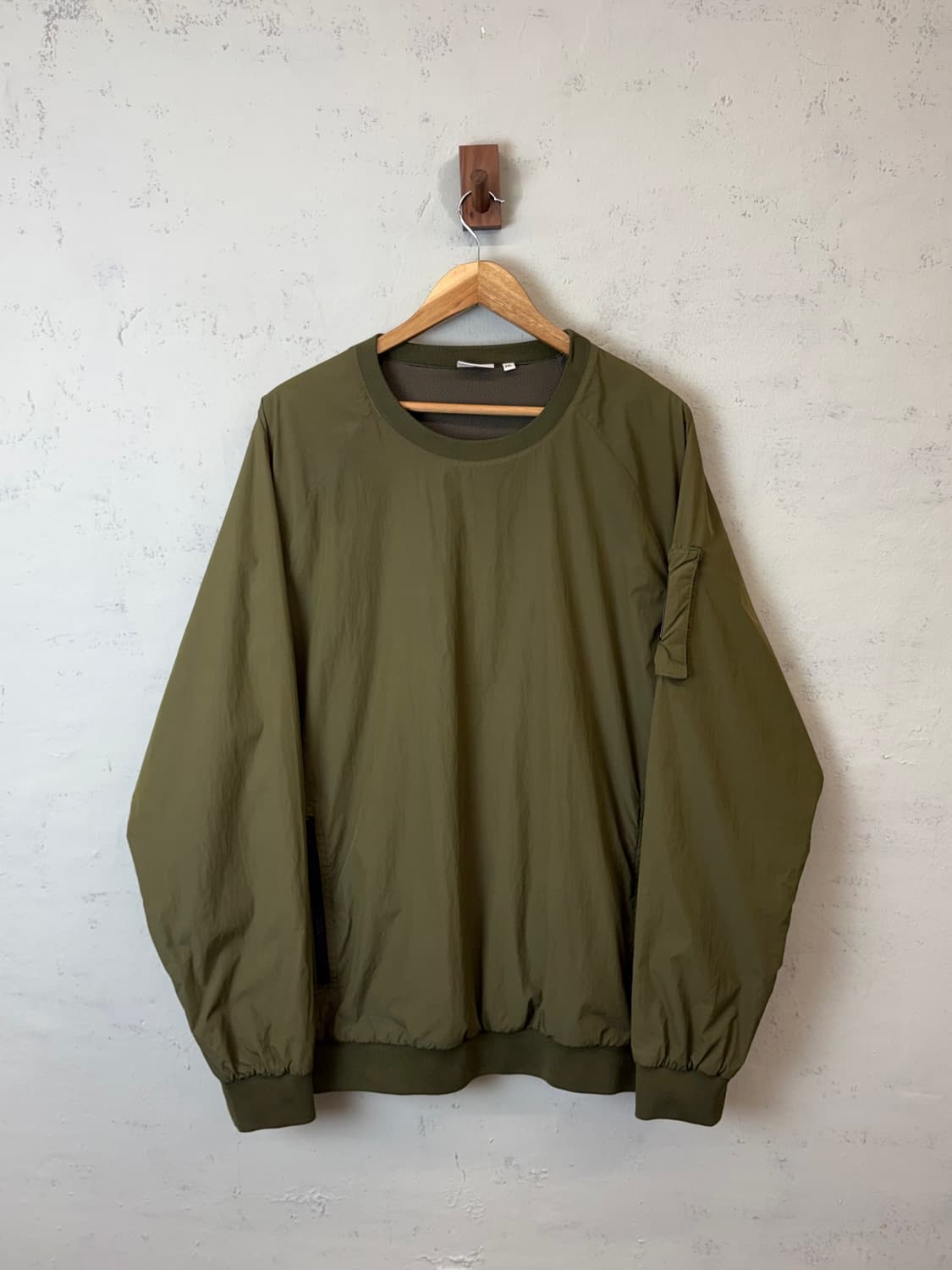 골든베어 올리브 그린 나일론 웜업 바람막이 상품이미지1