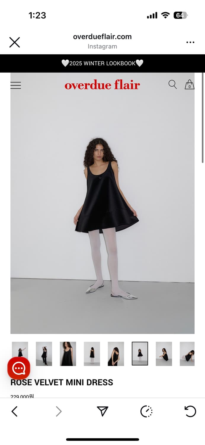 오버듀플레어 벨벳원피스 상품이미지2