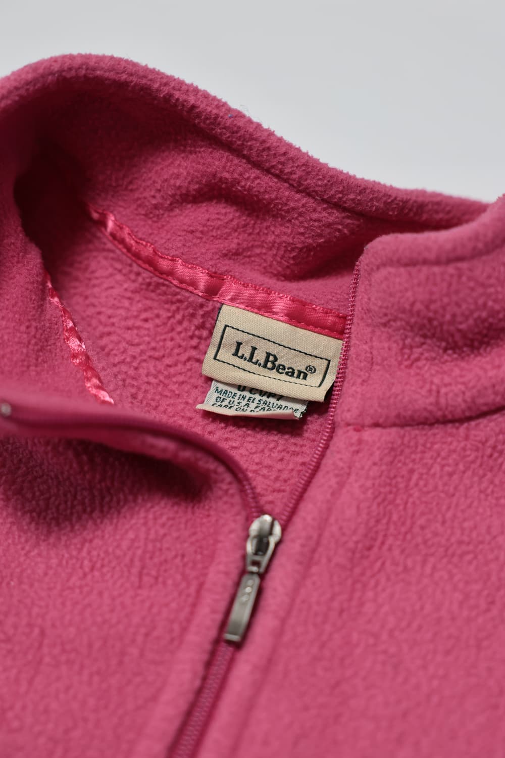 90s L.L.Bean Rose Pink Half-Zipup 상품이미지2