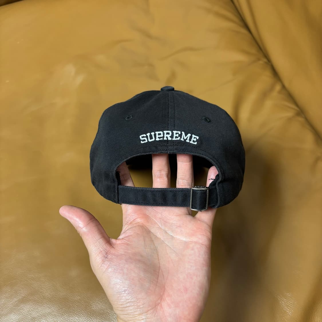 Supreme 슈프림 멀티 컬러 로고 블랙 6패널 볼캡 모자 Black 상품이미지7