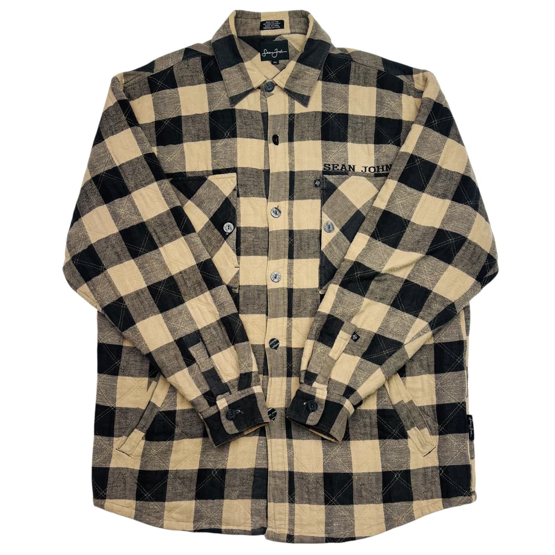 션존 올드스쿨 체크 누빔 셔츠 자켓 XL 상품이미지1