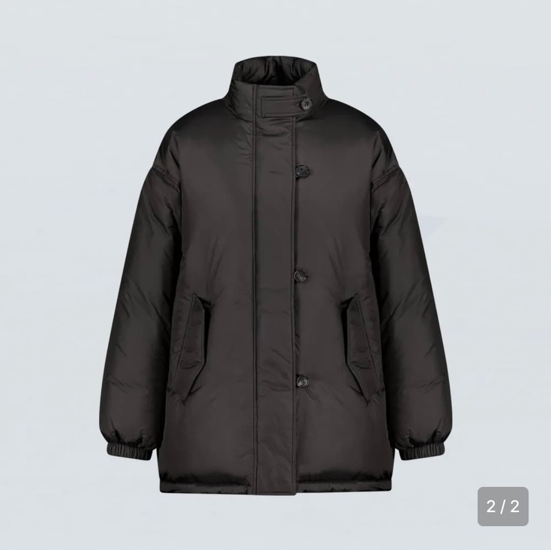 MID-LENGTH DOWN JACKET M (KHAKI-BLACK) 상품이미지1