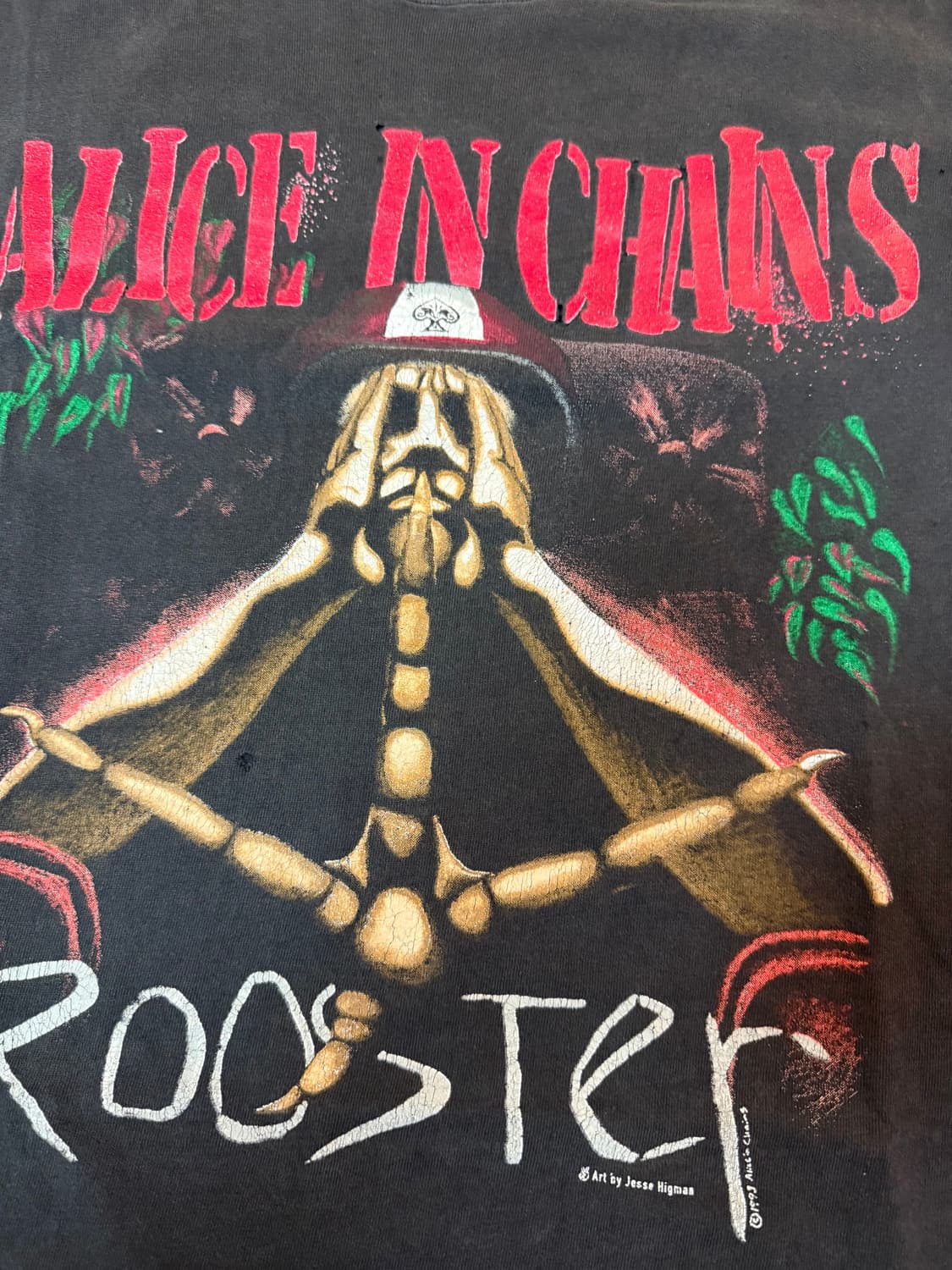1993 앨리스 인 체인스 Rooster 티셔츠 XL 상품이미지3
