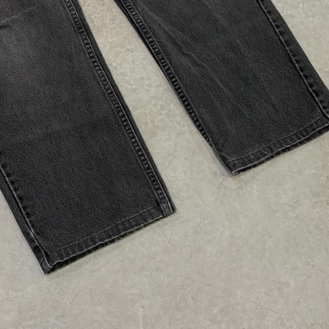 [36/32] 90s USA🇺🇸 리바이스 505 오렌지 탭 블랙 흑청 상품이미지2